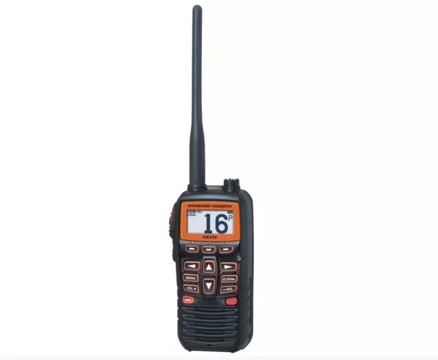 Standard Horizon HX210 - HX210 6W RF Black Handheld VHF Radio