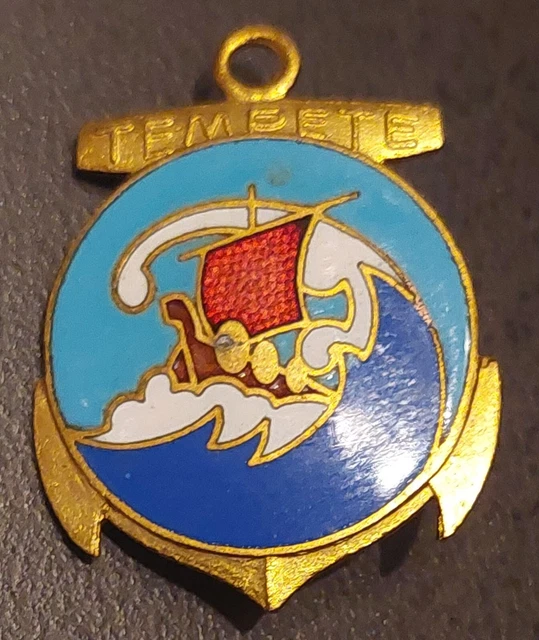 Insigne Marine Nationale Française - Tempête - Torpilleur - AUGIS Lyon - Bon état