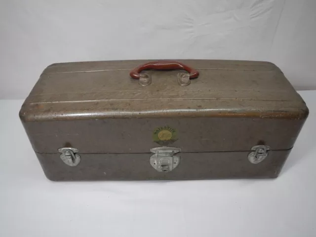 VINTAGE WATERTITE UNION Chests Metal Tackle Tool Box #8007 19x7x7 $16.99  - PicClick