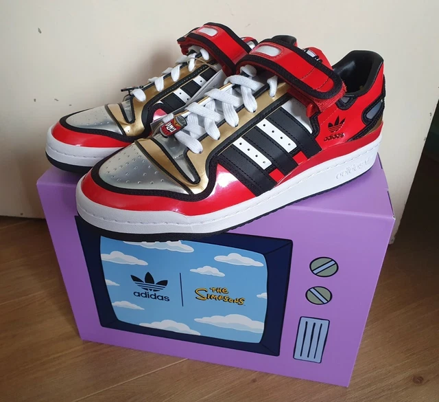 ADIDAS FORUM 84 Low UK8 Simpsons Duff Beer H05801 BNIB £107.00 ...