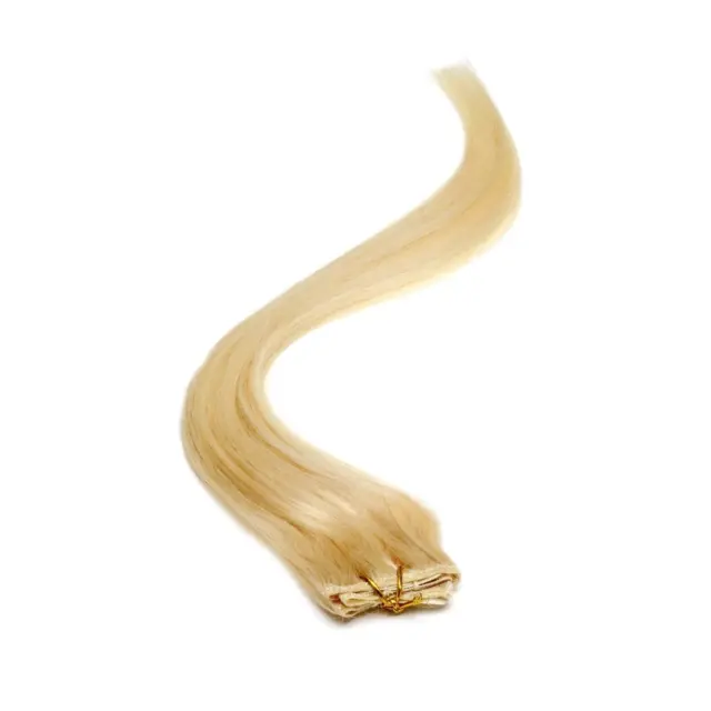 Single Weft Clip in Hair 18" Blondie Blonde (22) - Ethically Sourced 100% Human
