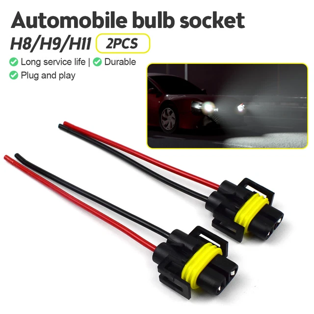 2 lampadine H8/H9/H11 supporto presa auto segnale di svolta coda arresto posteriore base luce freno posteriore