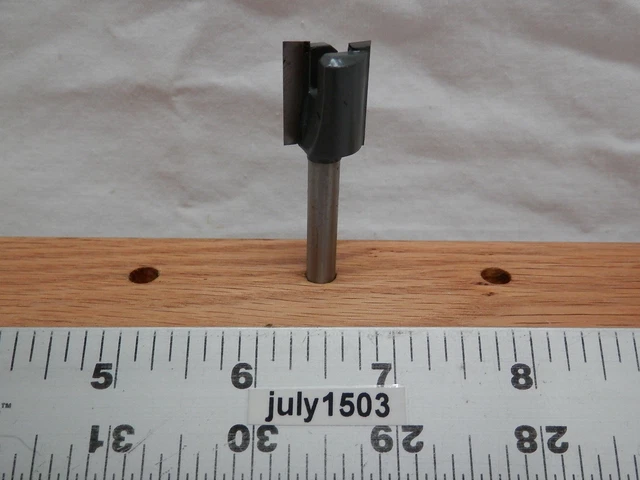 (1) NEW  Grizzly 5/8" D Hinge Mortising Carbide Tipped Router Bit Straight g2