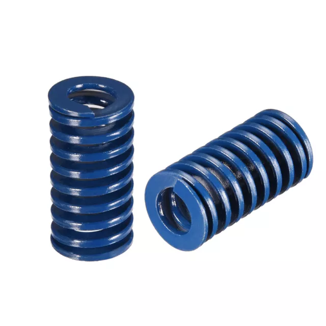 16x30mm Long Spiral Stamping Light Load Compression Mould Die Spring Blue 2Pcs