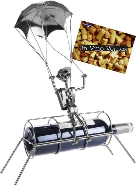 Portabottiglie Tennista In Metallo - Regalo Originale Per Appassionati Di Tennis E Vino - Foto 10