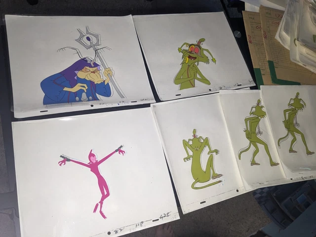 VINTAGE EWOKS animation cels BACKGROUND production art  Star Wars Animated I8