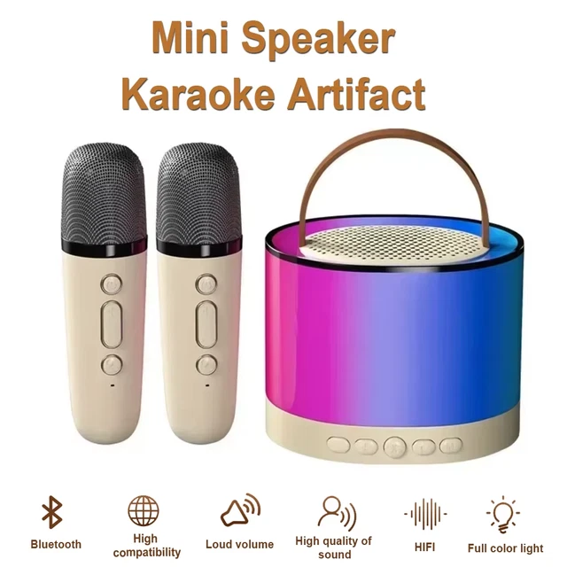 K52 WIRELESS BLUETOOTH Speaker Karaoke Machine With 2 Microphone ...