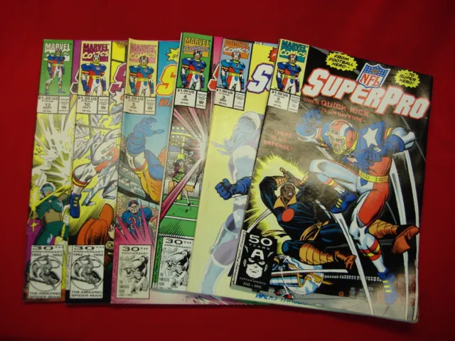 Super Pro - Marvel Comics - 6 Diff. Issues Nov. 91 - Sept. 92 - All Nice Books