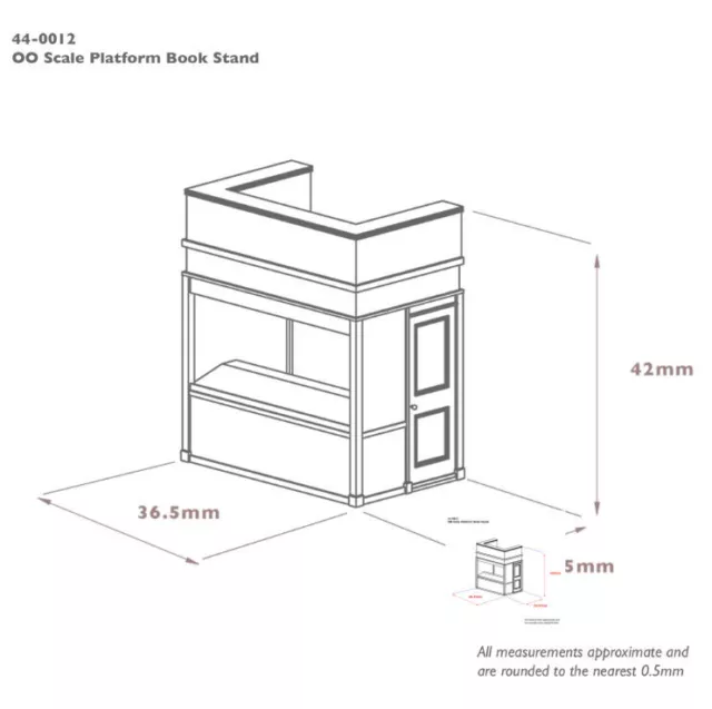 BNIB OO Gauge Bachmann Scenecraft 44-0012 Platform Book Stand For Station 2