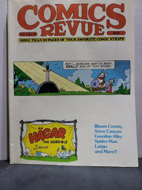 Comics Revue Vol 1 No 12-1985-Strip Reprints- "Hagar The Horrible Cover!  "