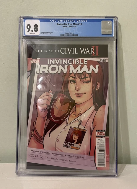 Invincible Iron Man #10 (2016) CGC 9.8 2nd apperence of RiRi