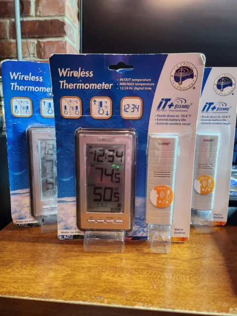 La Crosse Technology Indoor/Outdoor Temperature WS-9160U-IT Digital  Thermometer, Titianium