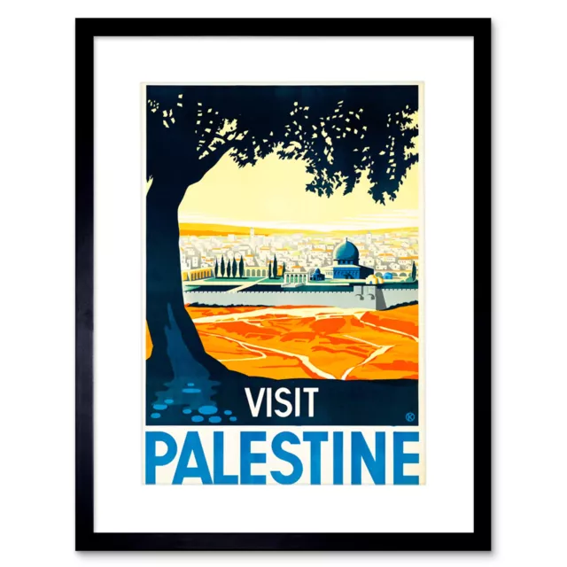 Travel Palestine Ad New Framed Art Print Picture Mount 12x16 Inch