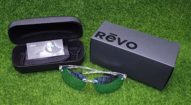 REVO Descend XL Crystal Polarized Blue Water Lens Sunglasses - RE 1070XL 09 BL
