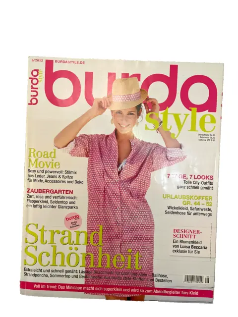 Burda Style 06/2012 Mode Magazin Zeitschrift Schnittmuster Vorlage Nähen