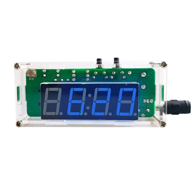 Kit Horloge Numérique AZDelivery Avec écran LED 4 Chiffres - Boîtier Acrylique, Compatible Arduino, Pour Débutants En électronique