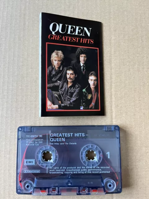 QUEEN - Greatest Hits - 1992 UK - DURCHSICHTIGE MUSCHEL - Kassette