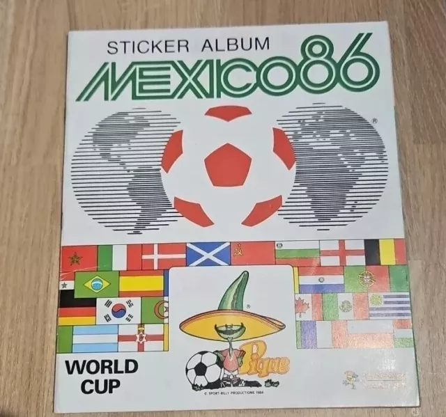 Mexico 1986 86 World Cup Panini Football Sticker Album 100% Complete Full Set