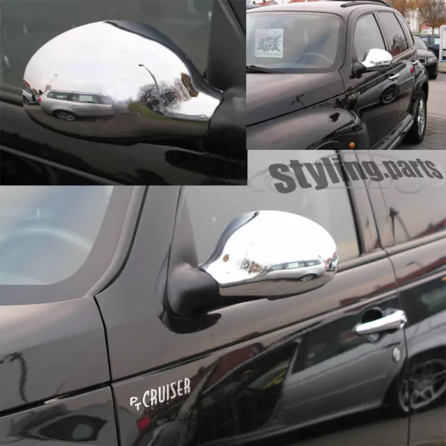 Spiegelkappen / Spiegelschalen Verkleidung In Chrom Für Chrysler Pt-Cruiser