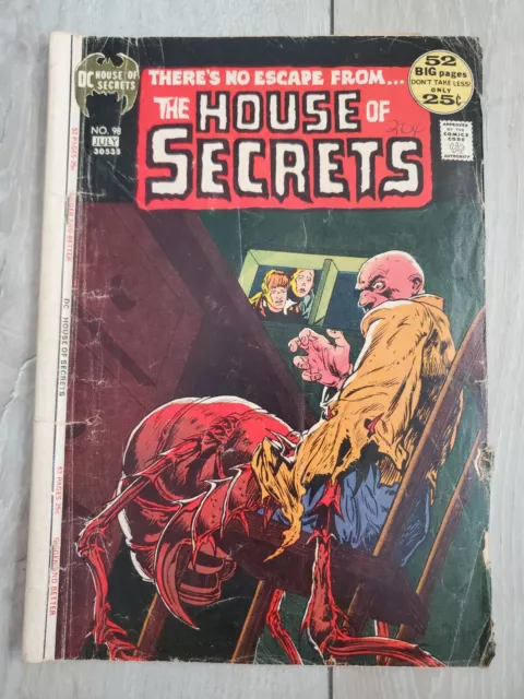 House of Secrets #98 DC Comics 1972 Low Grade Michael Kaluta Cover