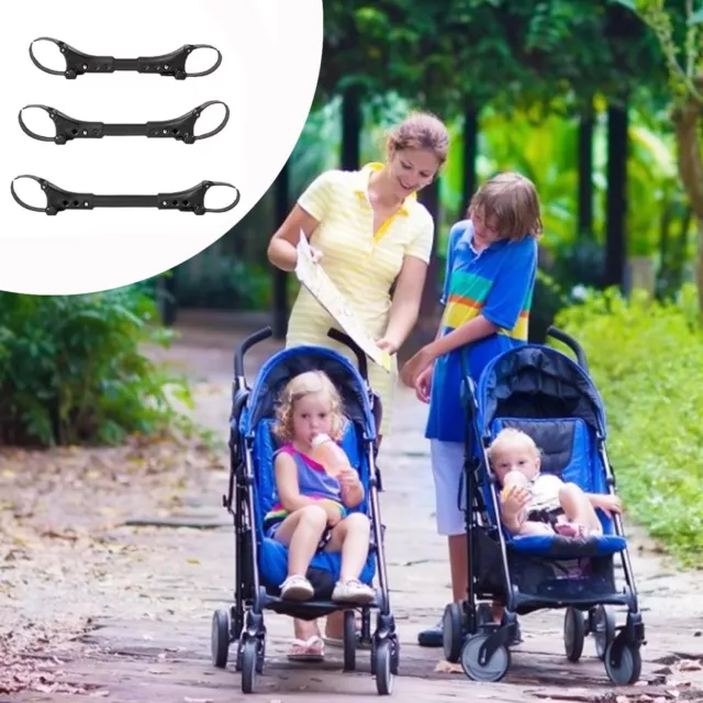 Twin Stroller Connectors For Convert Two Single Strollers Into A Double New