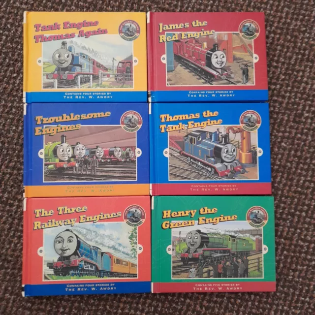 6 x Vintage 'Thomas The Tank Engine' Railway Series books by Rev. W. Awdry. VGC