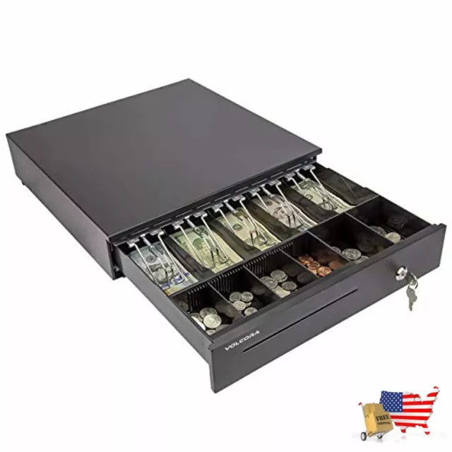 Cash Register Drawer For Point Of Sale Pos System With Removable Coin Tray 5 Bil