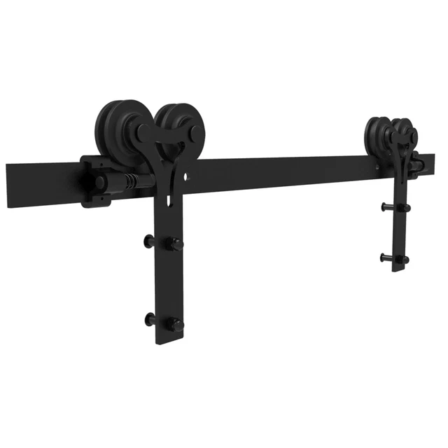 4-20FT Sliding Barn Door Hardware Closet Track Kit for Single/Double/Bypass Door 3
