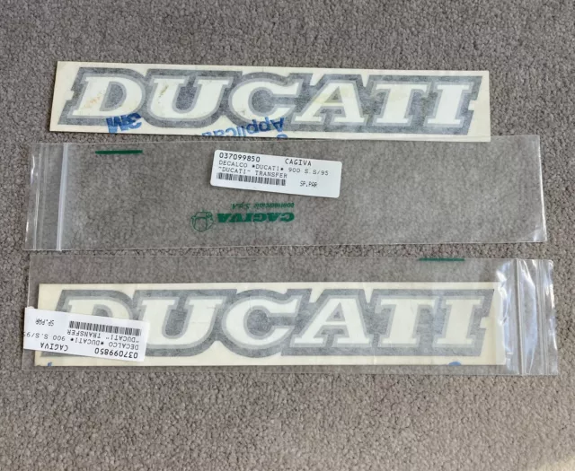 Ducati 900 SS 1995 Decal Sticker | 037099850 | Genuine | NOS | New | Pair.