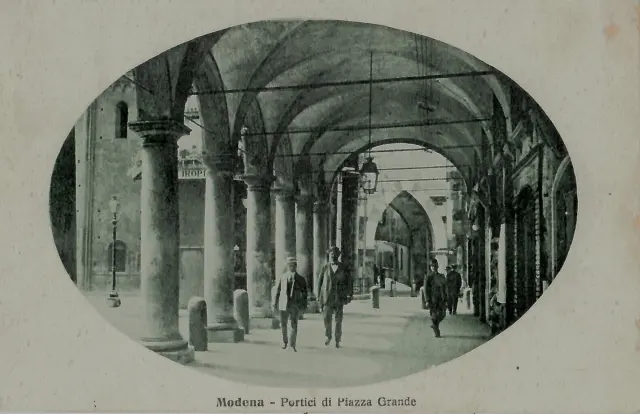 Modena-  Portici  Di  Piazza Grande - 1922