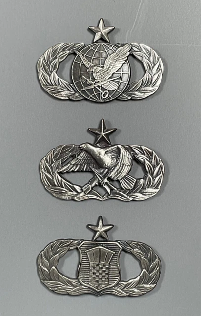 Air Force Senior Supply Old Design, Aircraft Maint. & Air Traffic Control Badges