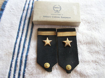 Vintage Gemsco Military Uniform Equipment in Original Box Shoulder Patches