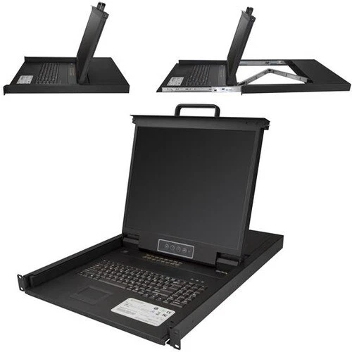 Startech 16 Port Rackmount KVM Console w/ Cables - Integrated KVM Switch w/ 19