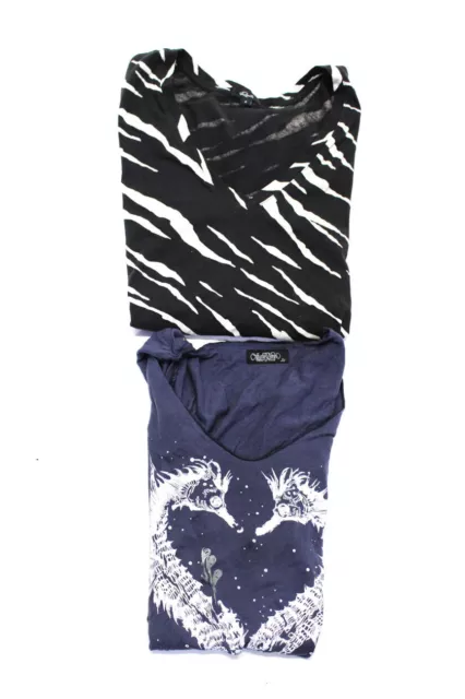 Rails Lauren Moshi Womens Short Sleeve Graphic Top Tee Shirt Size Small Lot 2 Rails Lauren Moshi Womens Short Sleeve Graphic Top Tee Shirt Size Small Lot 2