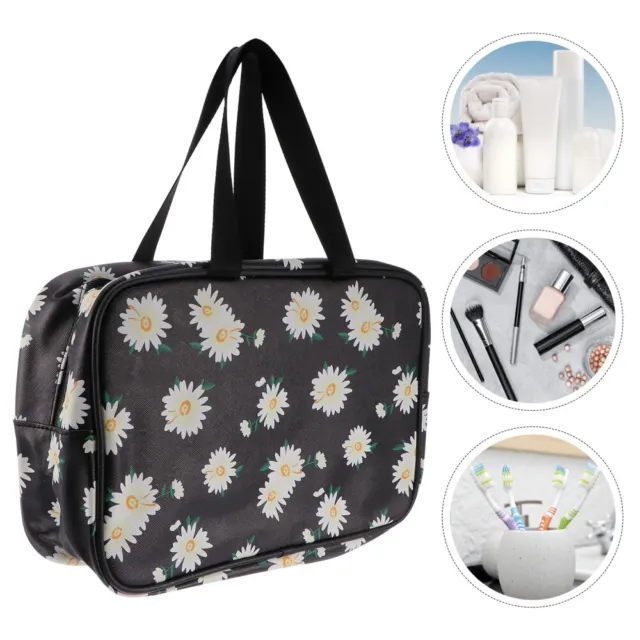 Daisy Cosmetic Bag Make Up Organizer Travel Makeup Brushes Suitcase