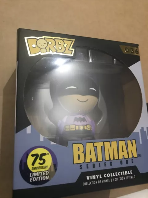 Dorbz Vinyl Sugar Figure 036 - Purple Batman - 75th Anniversary Rainbow Edition.