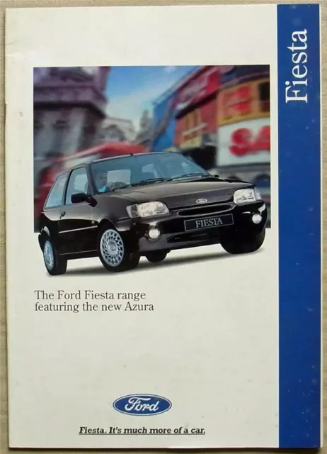 FORD FIESTA Azura LX Si Ghia Car Sales Brochure June 1995 #FA1235