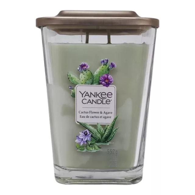 Yankee Candle Lid Designed 552g Cactus Flower and Agave