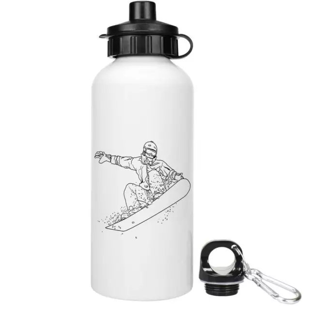 'Snowboarder' Botellas de Agua Reutilizables (WT028719)