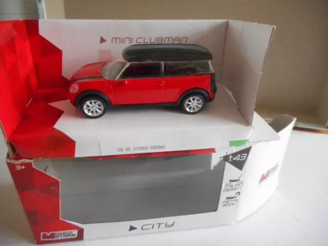 Mondo Motors City Mini Clubman 1:43 + caja