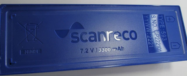 GENUINE SCANRECO 593 NiMH 7.2V 3300 mAh BATTERY CASSETTE FOR MAXI/ MINI REMOTE