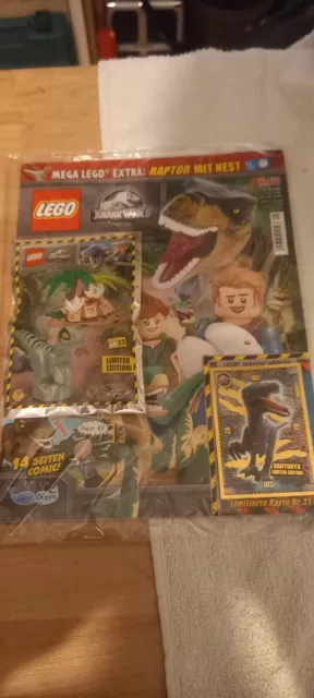 LEGO Jurassic World  NEU Zeitschrift Magazin NR. 21 Bausatz Figur Dinosaurier (1