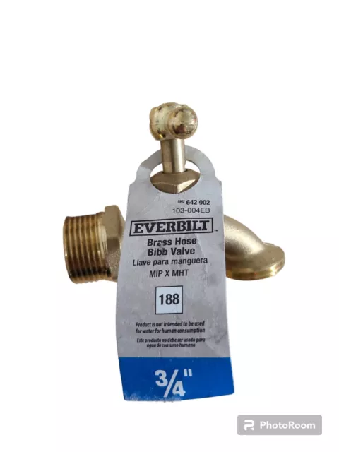 Everbilt 3/4 in. Brass MIP Hose Bibb 103-004EB - The Home Depot