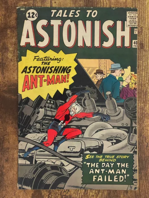 Tales to Astonish #40 - BEAUTIFUL - Early Ant-Man | Marvel Comics 1963