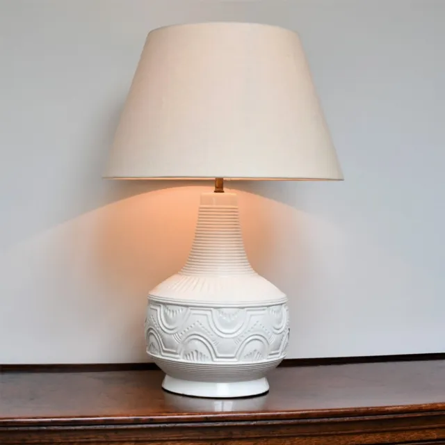 Stylish Mid 20th Century Royal Doulton Ceramic Bed Side Chair Table Hall Lamp