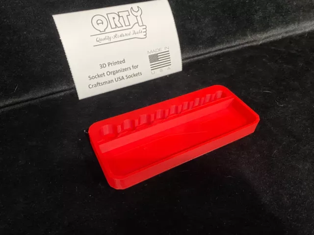 QRT Socket Organizer for Craftsman 1/4” Metal Box Set 3d Printed