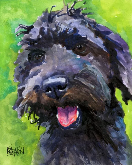 Schnoodle Art Print from Painting | Gifts, Poster, Picture, Wall Art, Mom, 11x14