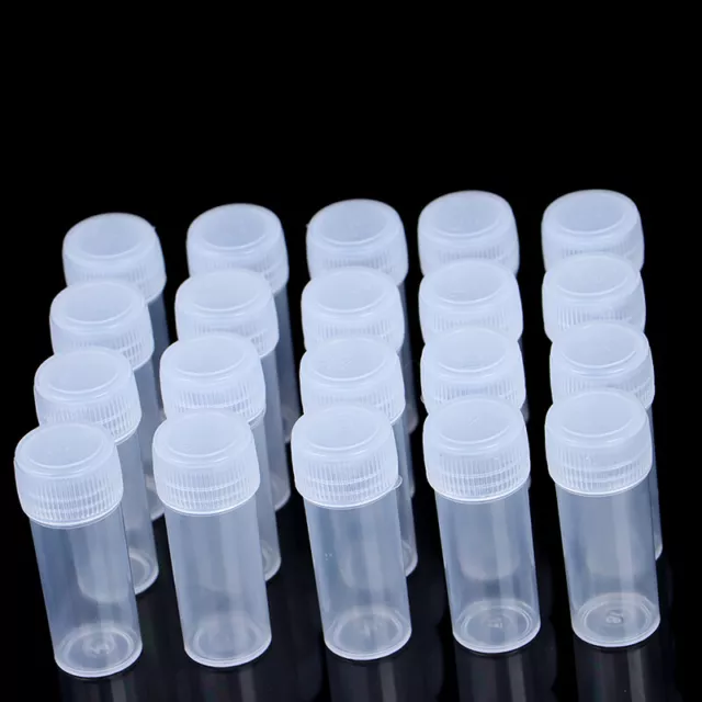 5ml Plastic Sample Bottle Test Tube Mini Small Bottles Vials Storage ContaiS_ Sp