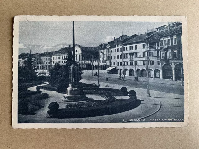 Cartolina Belluno Piazza Campitello Affrancata Non Viaggiata