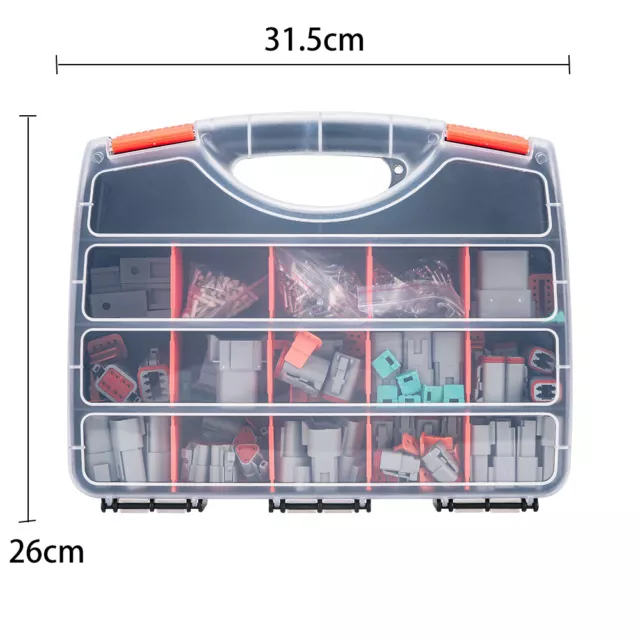 450PCS Deutsch Connector Plug Kit Crimp Tool Electrical Connectors Automotive 2